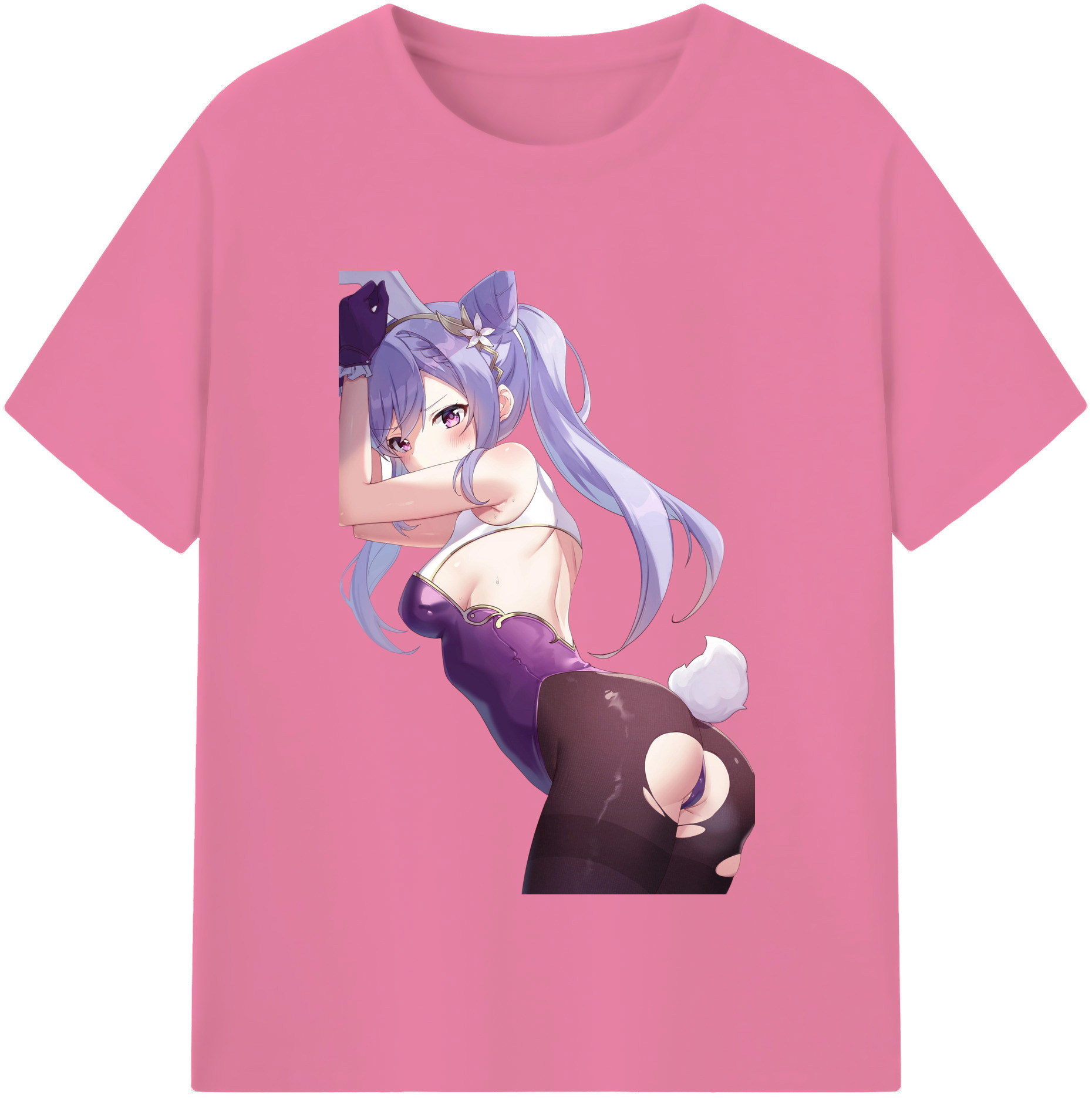 げんし神 刻晴 こくせい genshin Kokusei 綿100％半袖Tシャツ（フロントプリント）